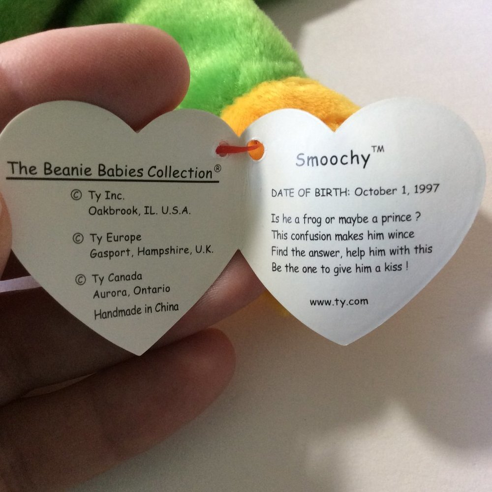 Smoochy the Frog Ty Beanie Baby Collectible 1997 Vintage Rare - Picture 5 of 5